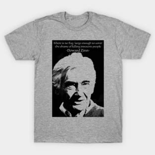 Howard Zinn: No Flag Large Enough T-Shirt